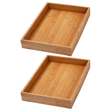 YBM Home Kitchen Drawer Organizer Storage Box, Set of 2, 10"x14"x2"