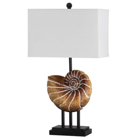 Safavieh Nautilus 28" High Shell Table Lamp, Set of 2