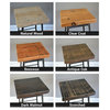 Urban Loft Reclaimed Wood Console Table, 12x36x18, Dark Walnut