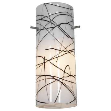 Access Lighting Cylinder Pendant Glass Shade 23130-BLWH