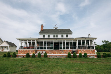 Mountain style home design photo in Richmond