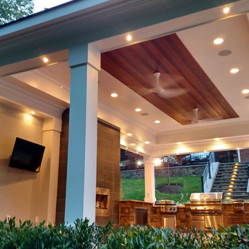 McLean Infinity Pool, Pavilion, & Terraced Patios