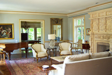 Living room - contemporary living room idea in Dallas