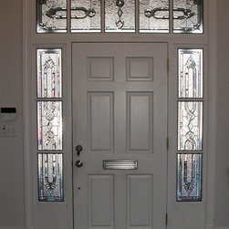 Decorative Glass Solutions - Buffington Raised Grid Entry - Front Doors