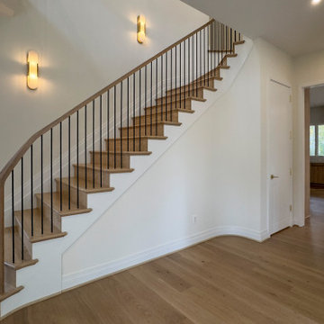Project #144 | Slightly Curved Transitional Staircase