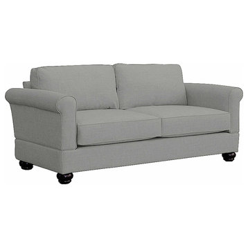 Georgetown Quick Assembly Two Seat Mahogany Leg Sofa, Moon