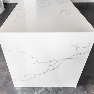 Concrete Finish Condo Kitchen