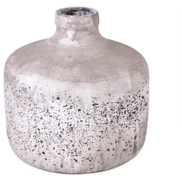 Distressed Crackled Vase Large