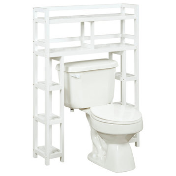Dunnsville 2-Tier Space Saver With Side Storage, White