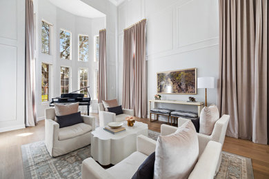 Living room photo in Houston