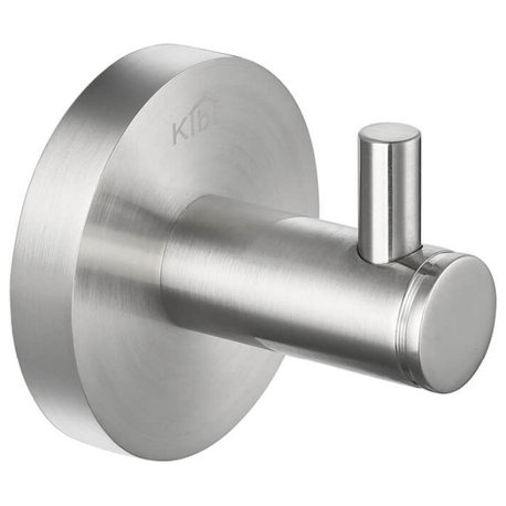 Circular Bathroom Robe Hook KBA1401, Brush Nickel