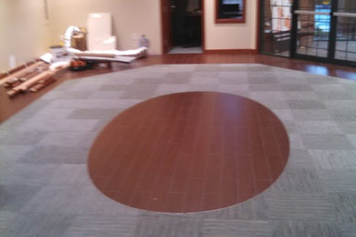 Custom Flooring at a Busy Bank in MA