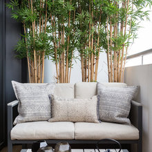bamboo as screen for kitchen