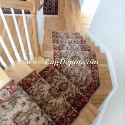 Pie Shaped Stairs - Carpet Tiles
