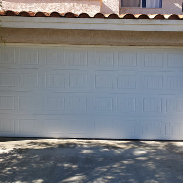 New Vinyl Garage Door & LiftMaster Opener in Vista, CA