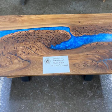 Blue swirl River Table