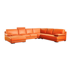 Leather Sectional Sofa Clearance Sofas Houzz Vig Furniture Inc Divani Casa Modern Leather Sectional Sofa Sofas