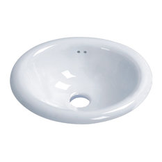 50 Most Por Oval Drop In Bathroom Sinks For 2018 Houzz Vanity Derby Porcelain Oval Drop In Sink