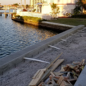 600 feet of seawall