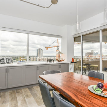 Mid Century Modern Update of High-Rise Condo in Houston's Museum District