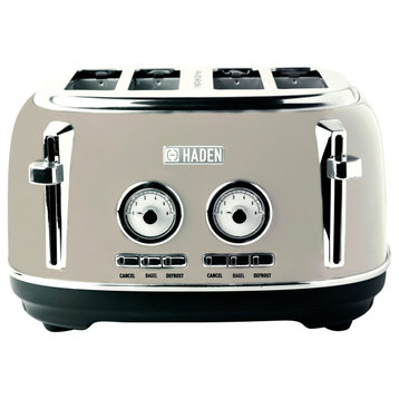 Haden Dorset 4 Slice, Wide Slot, Stainless Steel Toaster