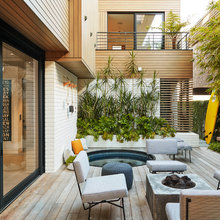 Backyard and deck