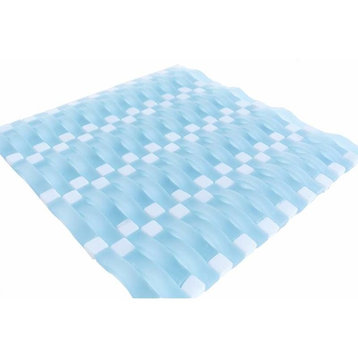 Miseno MT-TIDE5/8RECT Tide - Glass Visual - Wall Tile - Sold by - Light Blue