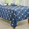 Sea Coral Design Tablecloth, Navy Blue, 50"x70"