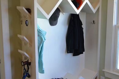 Inspiration for a contemporary entryway remodel in Boston