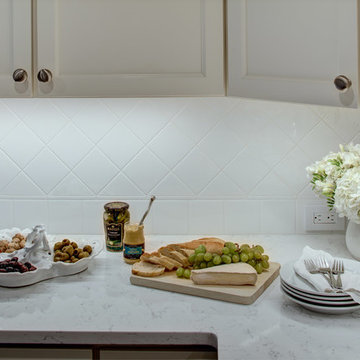 Updated Traditional Kitchen and Powder Room
