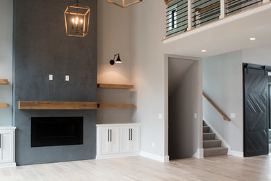 Inspiration for a modern home design remodel in Kansas City