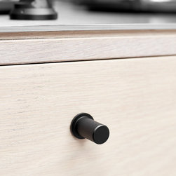 Furnipart 24mm Harlequin knob in Black finish - Cabinet and Drawer Handle Pulls