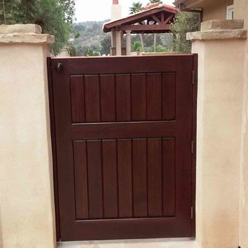 Clean and Simple Custom Wood Gates by Garden Passages