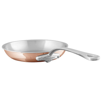 Mauviel M’6S 6-Ply Copper Fry Pan, Cast Stainless Steel Handles, 10.2"
