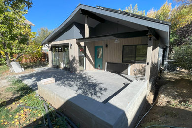 Rear Patio with integrated bench
