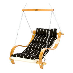 Hatteras Hammocks Single Cushion Swing with Arms - Hammocks And Swing Chairs