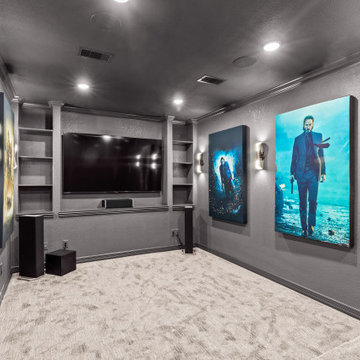 Wentworth Dr - Attic Conversation to Theater and Bathroom Remodel