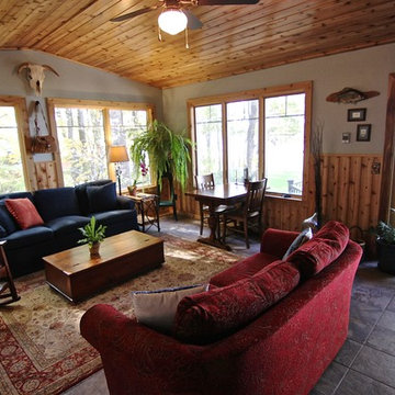 Sunroom with Cedar Woodwork