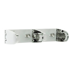 Premier Surface-Mounted Double Roll Paper Holder with Concealed Hinge - Bath Products