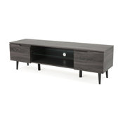 GDF Studio Reginald Mid Century Design TV Stand, Gray
