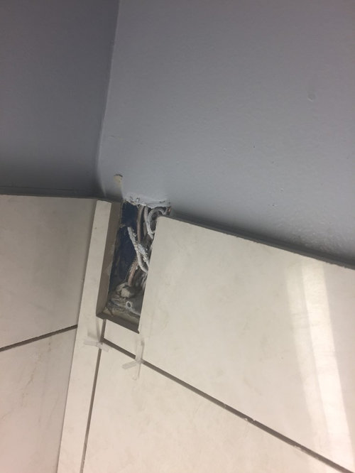 Bathroom Tiles Oddly With Power Outlets