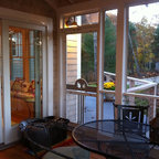 Cedar porch ceiling