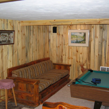 Blue Stain Pine Basement - Caven