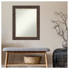 Lined Bronze Non-Beveled Wall Mirror 23x29 in.
