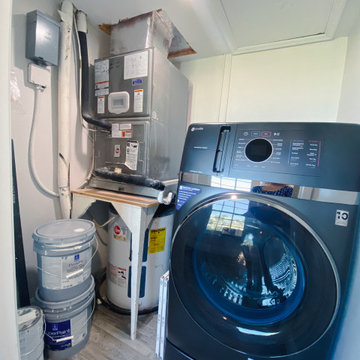 Laundry: Modern Coastal Condo Transformation