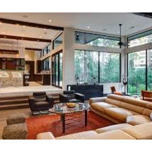 sunken living rooms