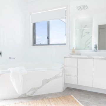 Amazing White Bathroom Remodel based in Walnut Creek
