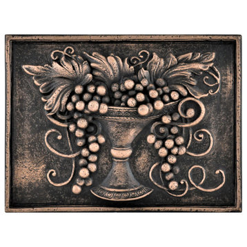 Luxirant Oil Rubbed Bronze Matte Finish 12" x 16" Hand Made Metal Mural Tile