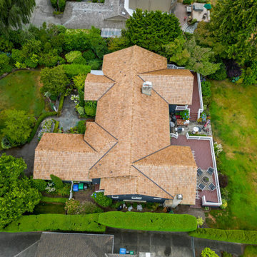 Impressive and Eco-Friendly Cedar Shake Shingle Roof in Shoreline, Washington