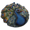NOVICA Round Peacock And Steel Wall Sculpture